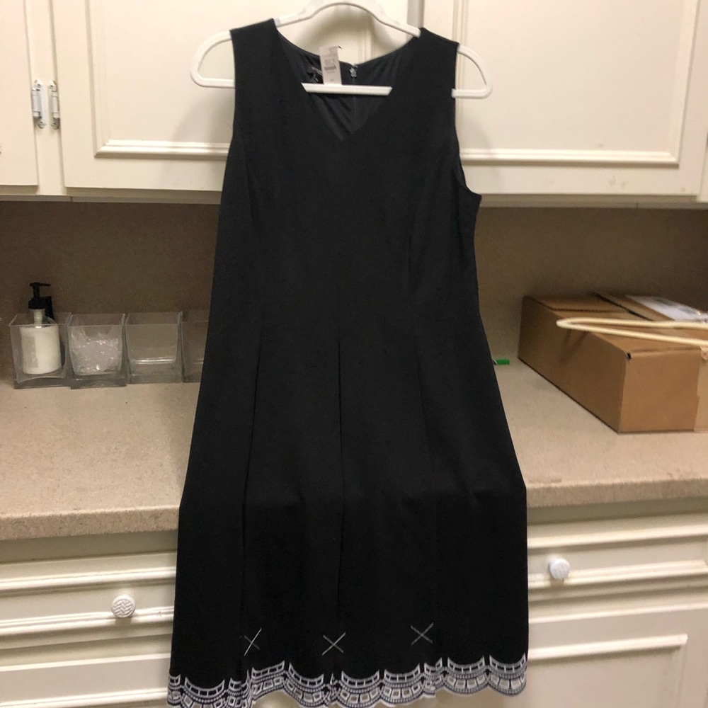 Talbots 12p ponte fit & flare dress